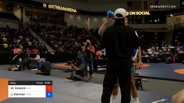 65 Kg Quarterfinal Matthew Kolodzik New York Athletic Club Vs Jaydin Eierman TMWC Hawkeye Wrestlin смотреть онлайн
