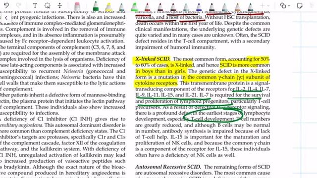 SCID IMMUNODEFICIENCY SYNDROME