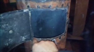 печка длительного горения из газового баллона в палатку.часть 2