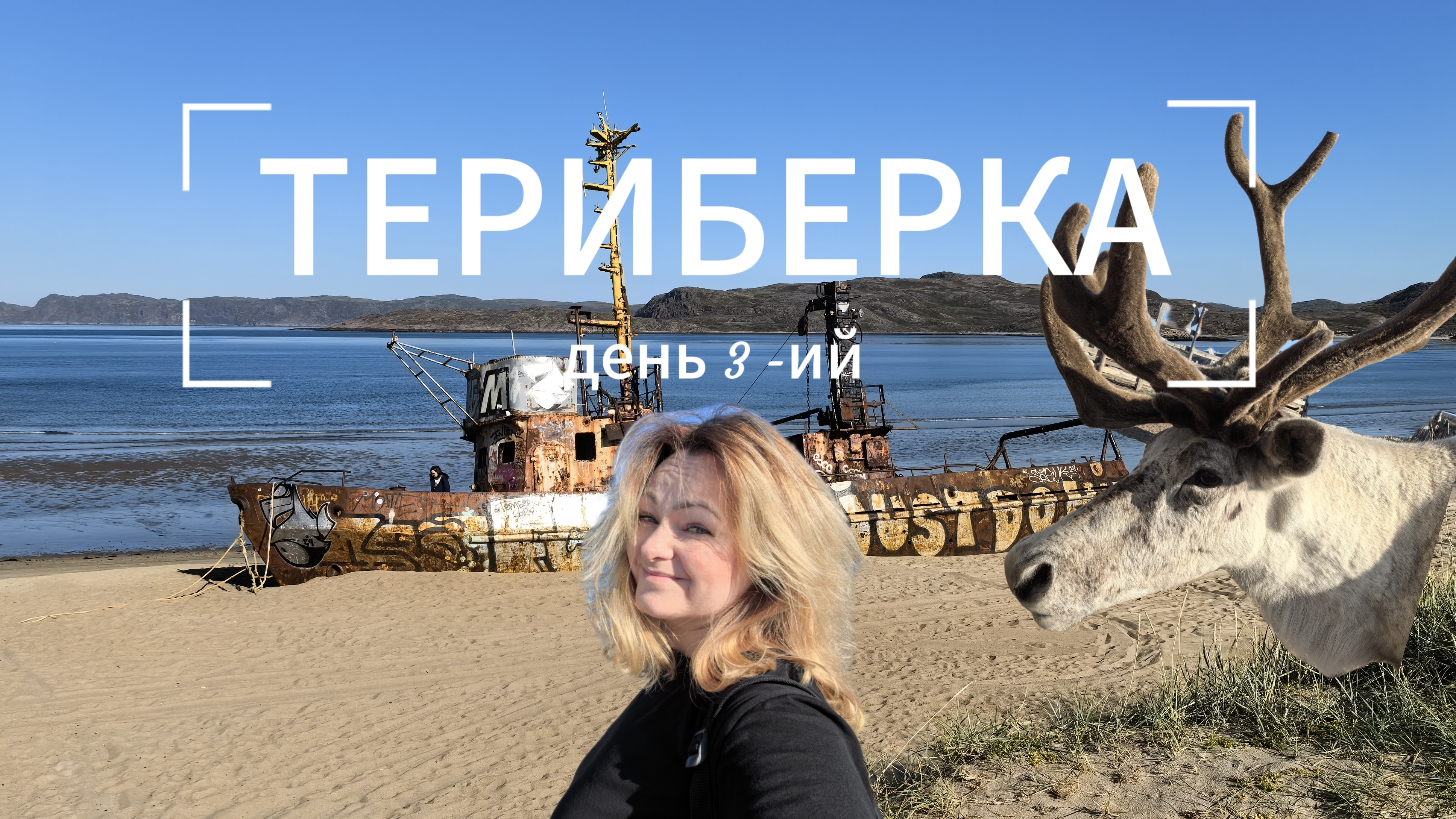 ТЕРИБЕРКА/День 3-ий/Кладбище кораблей/Пляж/Олени #Териберка
