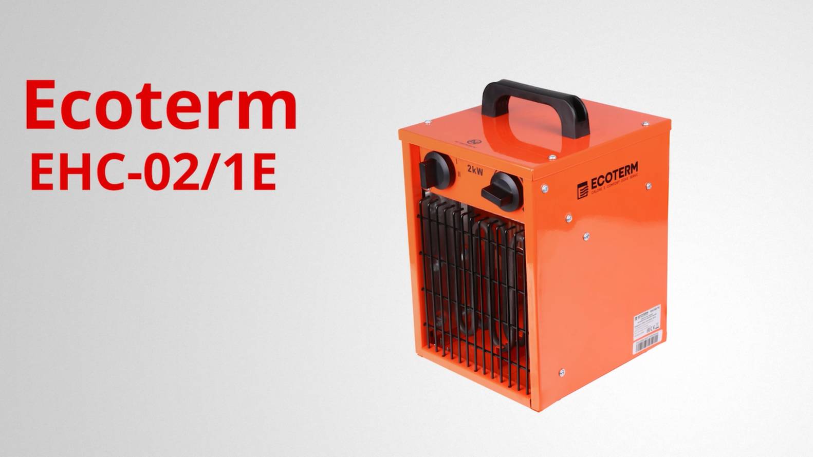 ECOTERM EHC-02/1E Нагреватель воздуха электрический смотреть онлайн
