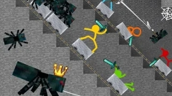 Cave Spider Roller Coaster - Animation Vs. Minecraft Shorts Ep. 14