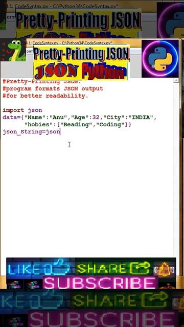 🐍#𝕛𝕤𝕠𝕟#Pretty-Printing JSON:#ᒎᔕᗝᑎ#json#dictionary#shorts#python #freefire #codeing смотреть онлайн