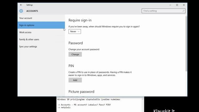 Windows 10 prisijungimo slaptažodžio įvedimo nuėmimas смотреть онлайн