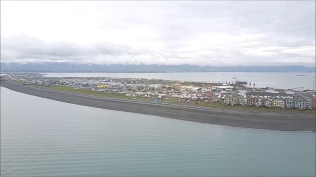 Аляска, Хомер. Homer Alaska Port & Harbor View From  DJI Mavic Pro