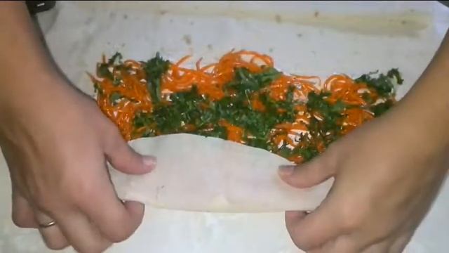 Быстрая пикантная закуска// Лаваш острый с кинзой