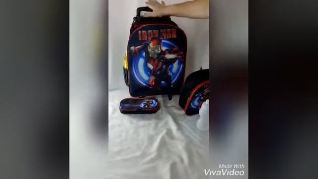Mochila Rodinha Homem de Ferro Kit Completo смотреть онлайн