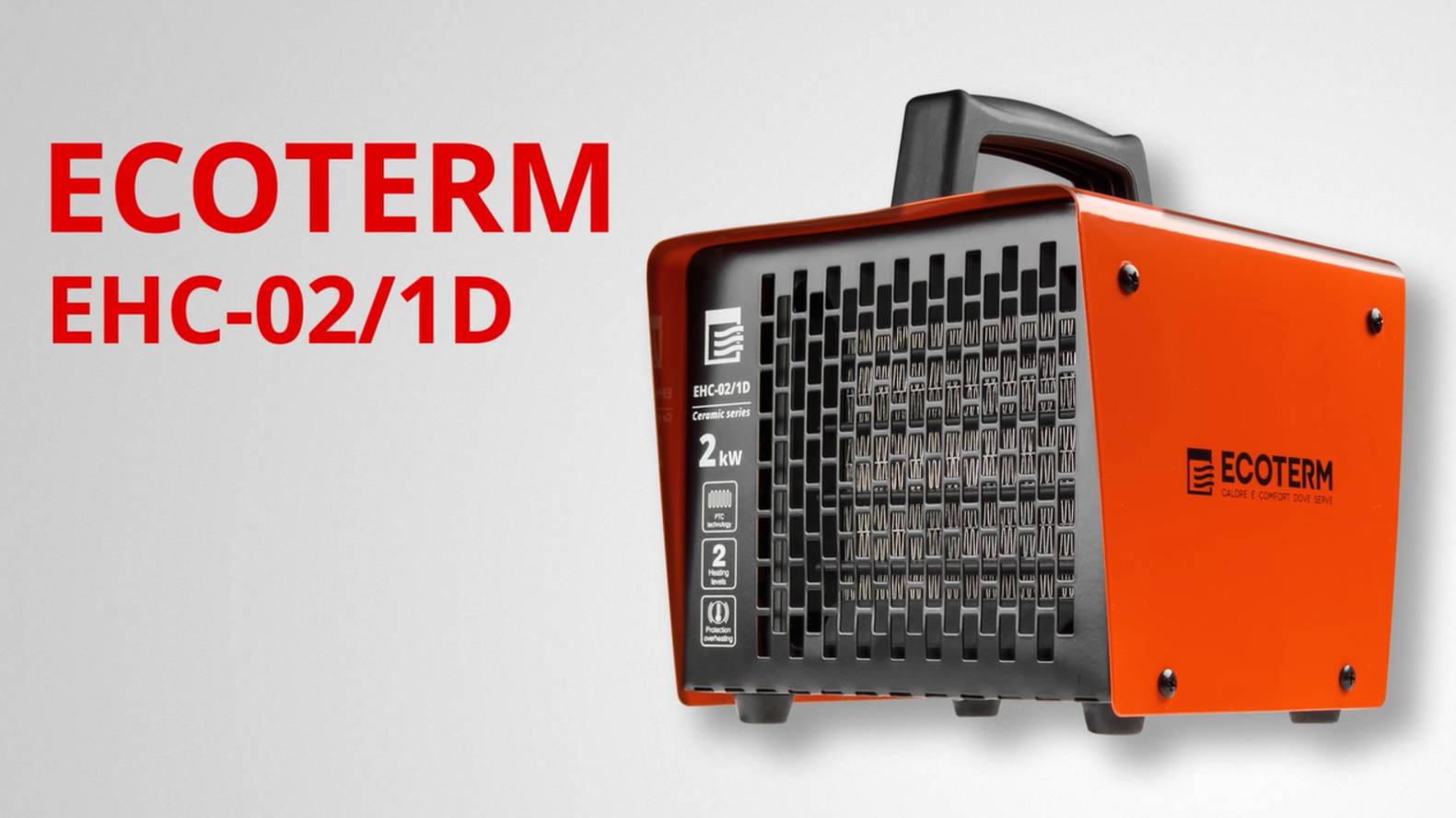 ECOTERM EHC-02/1D Нагреватель воздуха электрический смотреть онлайн
