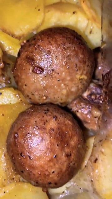 ПРОСТО И ВКУСНО. КАРТОШКА С ШАМПИНЬОНАМИ В РУКАВЕ