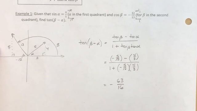 Sum and Difference Formulas - Tangent смотреть онлайн