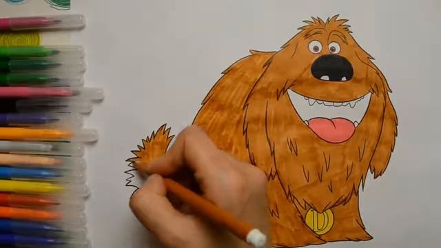 Таємне життя домашніх тварин розмальовки для дітей /Дюк раскраски/ coloring book Duke смотреть онлайн