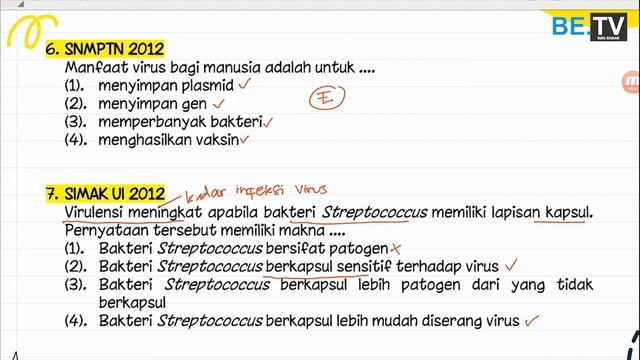BIOLOGI | LATIHAN SOAL - VIRUS & MONERA | UTBK SBMPTN SAINTEK
