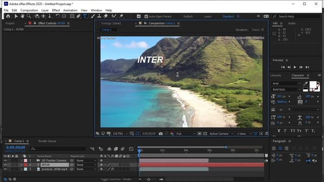 Text Tracking Tutorial - Make Floating Text | After Effects смотреть онлайн