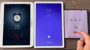 Alarm Clock & Timer Samsung Tablet Tab3 & Tab8 vs z Fold3 Book Phone