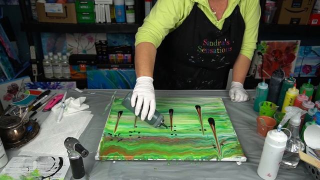 Acrylic Swipe Tilt Puddle Pour Cup Bottom Painting смотреть онлайн