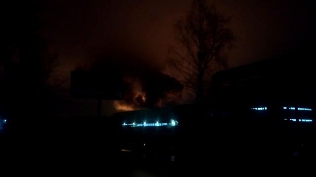 Пожар в Щелково. Химзавод. 06.03.2017  04:00
