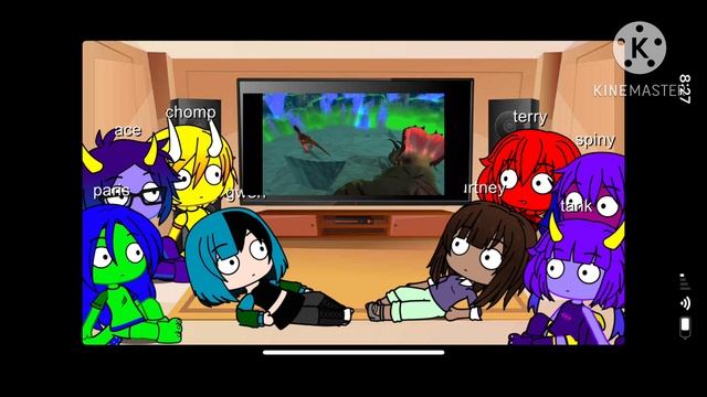 Dinosaur king and total drama react to titanoceratops vs allosaurus смотреть онлайн