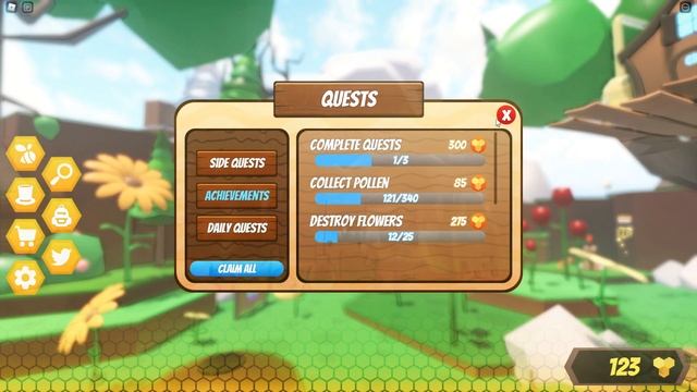 Playing Bee Simulator🐝!!-Roblox