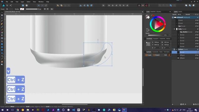 Draw a can with Affinity Designer смотреть онлайн