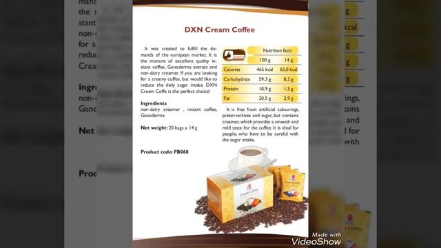 Dxn Cream Coffee