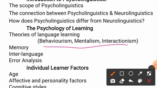 Psycholinguistics - Introduction to Course Code BSEng-365 смотреть онлайн