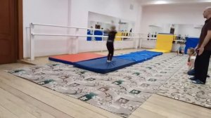 Фляк вперед+темп с головы разгибом