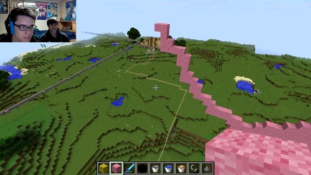 GIANT FLAMINGO ! - Wolf Plays Minecraft #5 w/ DevanTheOwl смотреть онлайн