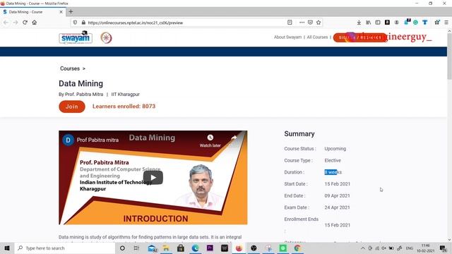 IIT Kharagpur Free Data Mining Course | Free Online Course Certificate by IIT Kharagpur смотреть онлайн