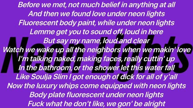 Kevin Gates - Neon Lights (Lyrics Video) смотреть онлайн