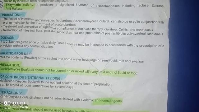 Biflor Sachet 250mg Benefits In Urdu | How To Use  Saccharomyces Boulardii