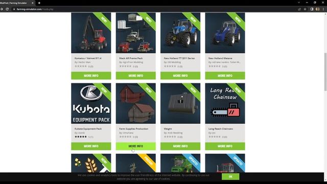 FS22 Mods (24 mods) -New Holland Methane Tractor, Kubota Equipment Mowers Pack, Harvest Profit, etc смотреть онлайн
