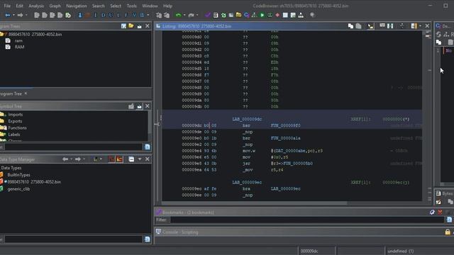 Starting a new project in GHIDRA. setting Ram segment and analyzing. SH7055 denso Ecu смотреть онлайн