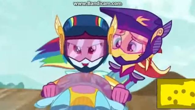 Как радуга помогла Сансет и превращения пони радуги Friendship Games смотреть онлайн