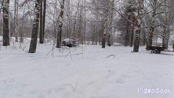 Прокладка лыжной трассы,снегоходом BRP SKANDIK 550