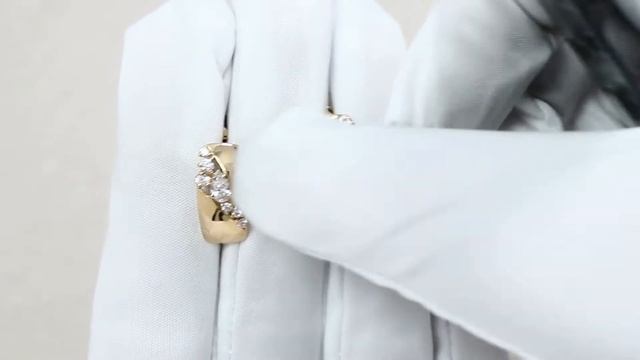 Золотые серьги Красносельский ювелир с фианитом С3325 смотреть онлайн