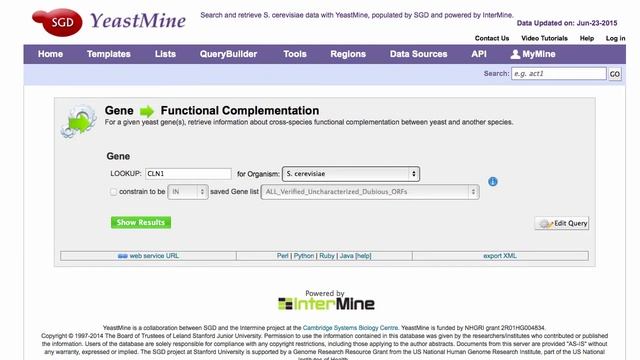 SGD Help: Yeast-Human Functional Complementation Data смотреть онлайн