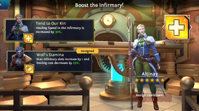 Heroes of the Dark, How to save mansion shields, healing tricks and hero Altinay, tutorial by LENKE смотреть онлайн