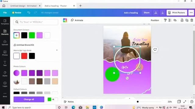 Poster Design with Canva (21) | Flyer Design | Tourist Agency Poster Design Aavishkaar смотреть онлайн
