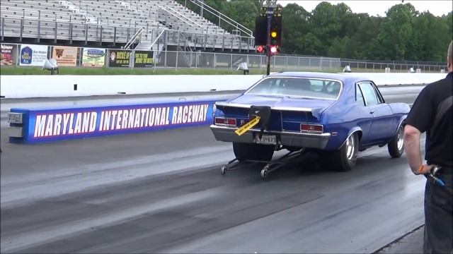 1970 Chevy Nova Pro Street Drag Strip Action East Coast Pro Street Nats DGTV Cars смотреть онлайн
