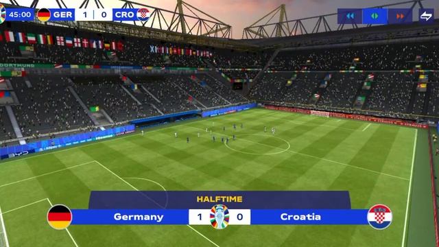 Germany vs Croatia - UEFA Euro 2024™ Round of 16 (EA FC Mobile Germany Euro 2024 Mode) смотреть онлайн