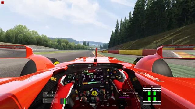 Assetto Corsa SF70H 1.44.804 All driver aids off - Fanatec DD2 Sim racing setup. смотреть онлайн