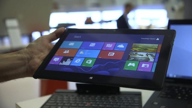 Lenovo ThinkPad Tablet 2 hands-on demo смотреть онлайн