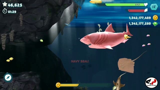 Megalodon shark unlocked gmeplay - Hungry Shark Evolution смотреть онлайн