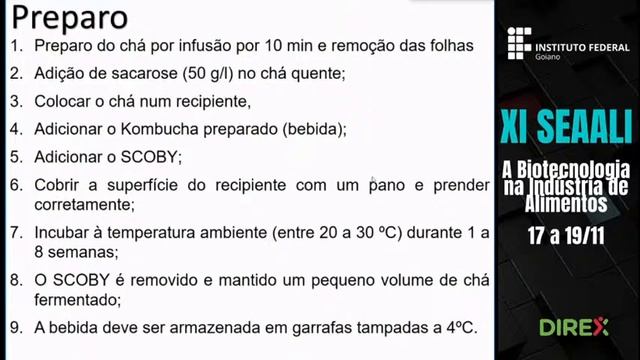 XI SEEALI - Bebidas E Probióticos