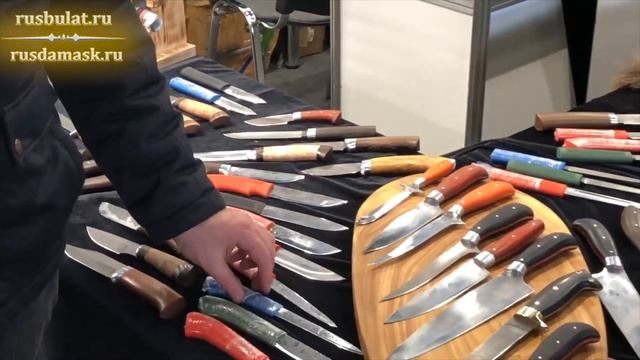 Дарим ножи на выставке "Клинок" весна 2024 - обзор стенда "Русский булат". смотреть онлайн