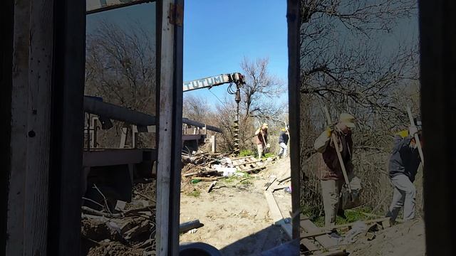 Бурение под столбы смотреть онлайн