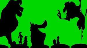 Timon and Pumbaa Rewind Green Screen Standard Version