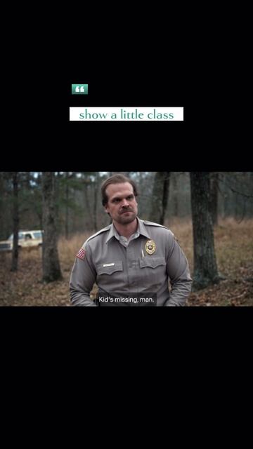 Английский с сериалом Очень странные дела "Show a little class" смотреть онлайн