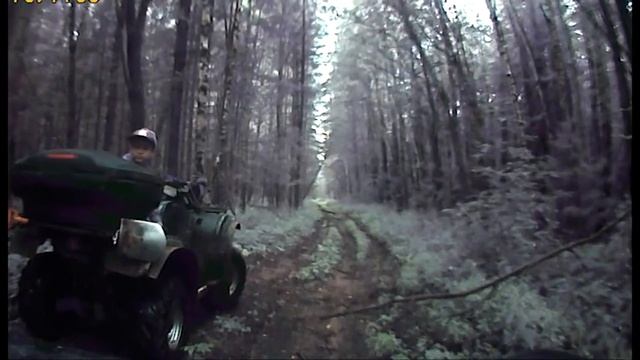 Прохват на квадроциклах. Пара часов за грибами стали приключением на полдня. С бродами и болотами.