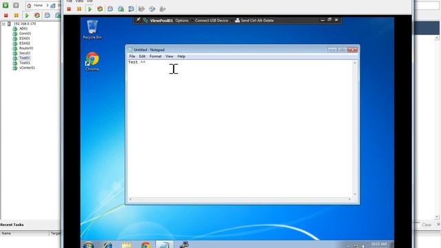 VMware View 5.1 Nested Virtualization - View Client Connection Test смотреть онлайн